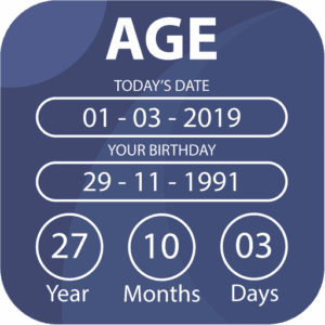 Calculate your exact age online with a free age calculator – accurate and instant results.