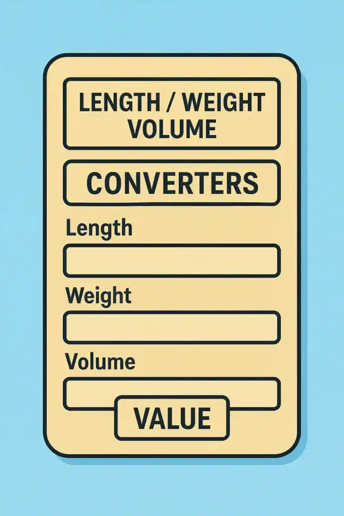 Length, Weight, and Volume Converter – Online Unit Conversion Tool