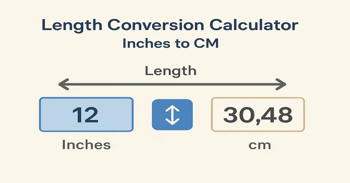 Free tool to convert inches to cm for shopping, DIY, and learning