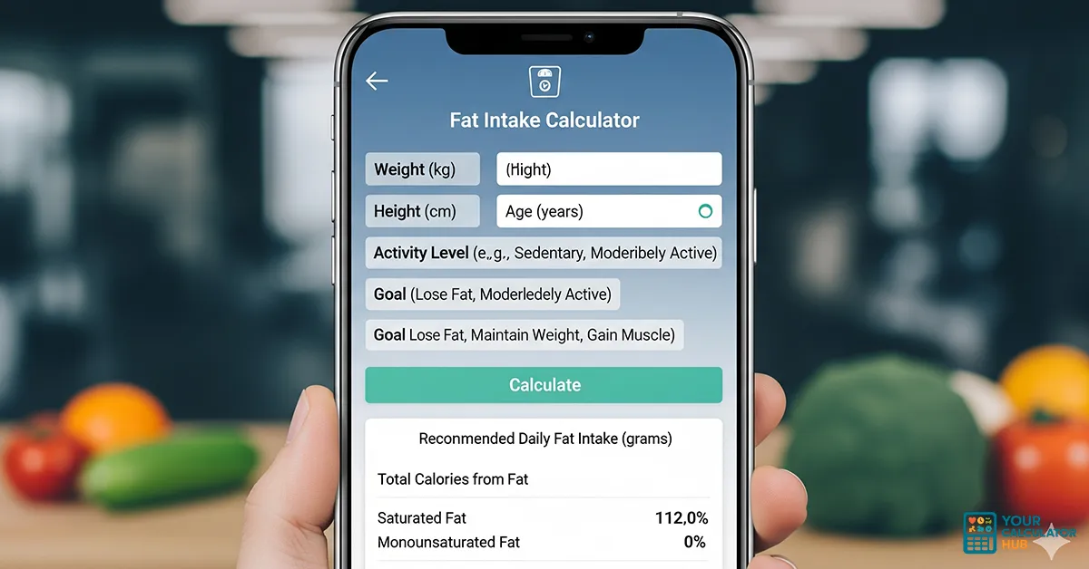 Fat Intake Calculator – Healthy diet planning tool