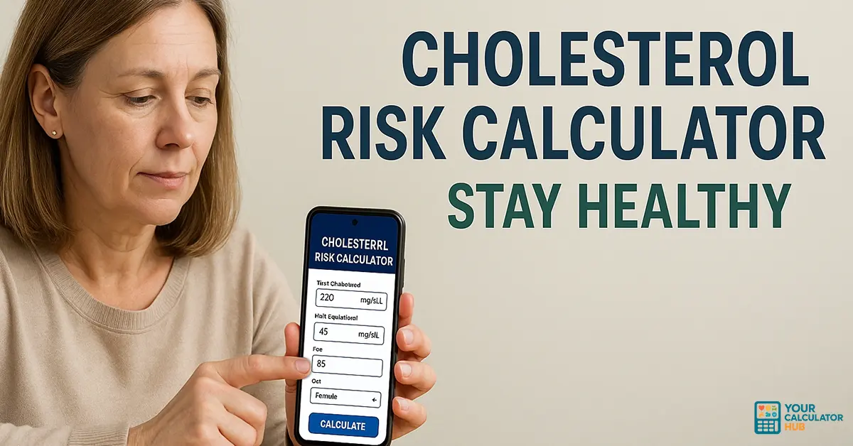 Cholesterol Risk Calculator – Stay Healthy man in gym tracking cholesterol risks