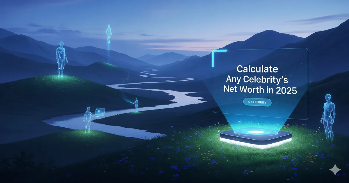 Celebrity net worth calculator showing assets, liabilities, and income sources in 2025