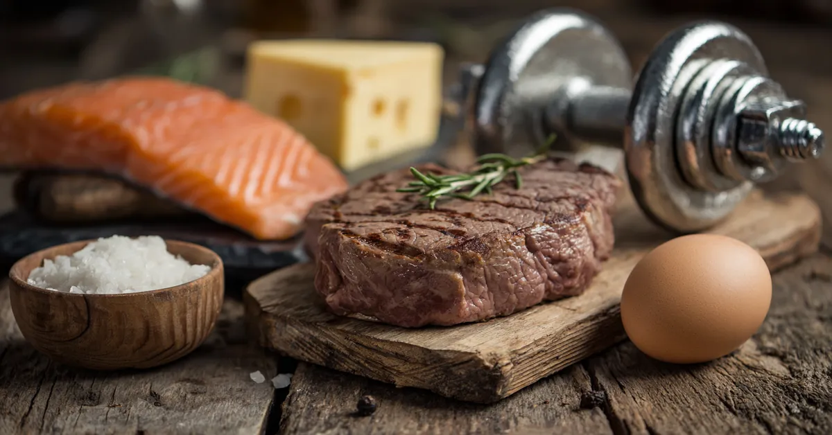 Protein Intake Calculator table with grams per kilogram and meal split examples