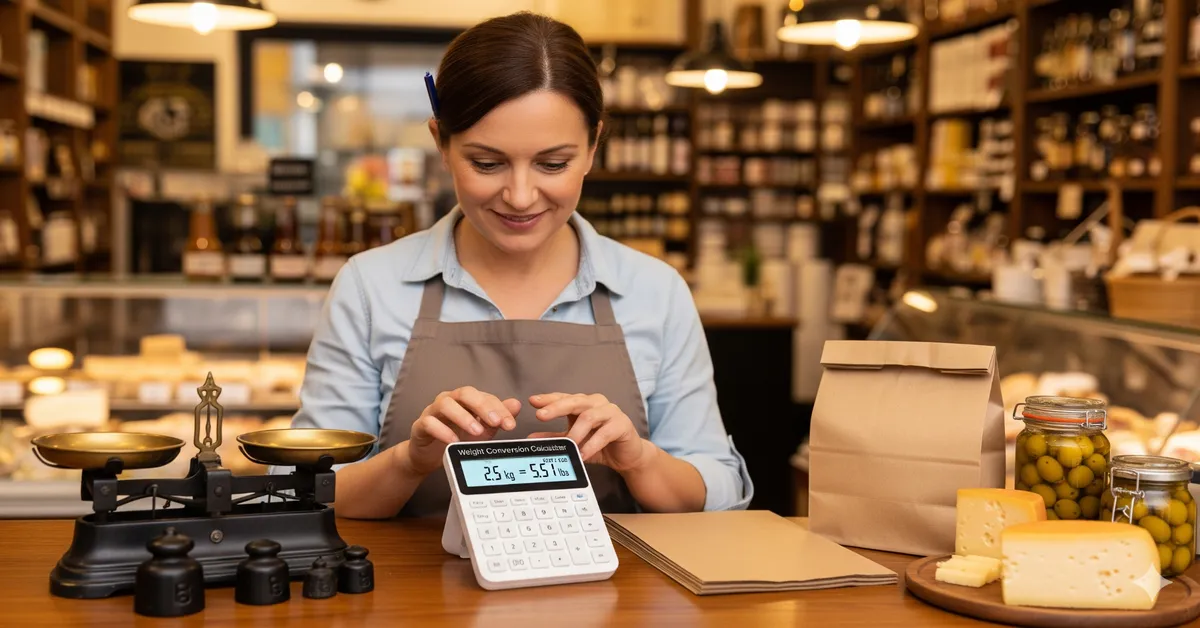 Digital scale showing weight in kilograms and pounds – Weight Conversion Calculator – KG to LBS