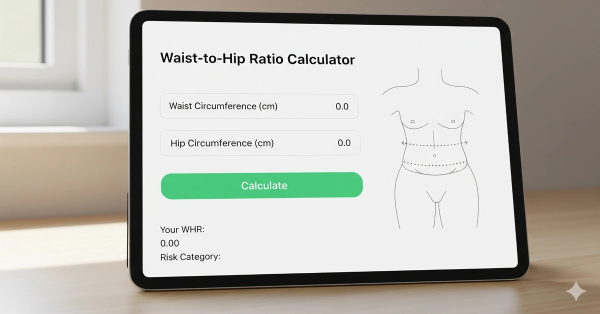 Waist-to-Hip Ratio Calculator body measurement example