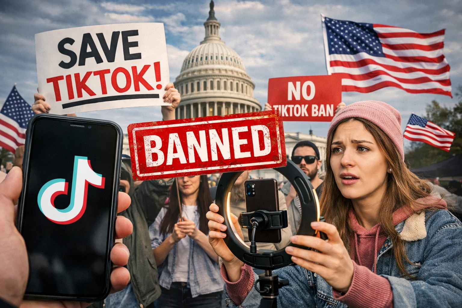 Potential TikTok Ban in the United States affecting creators and users